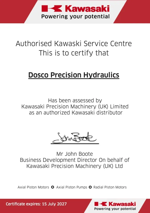 kpm distributor repair centre certificate